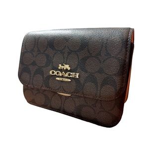 Coach Mini Brynn Crossbody Brown Pink